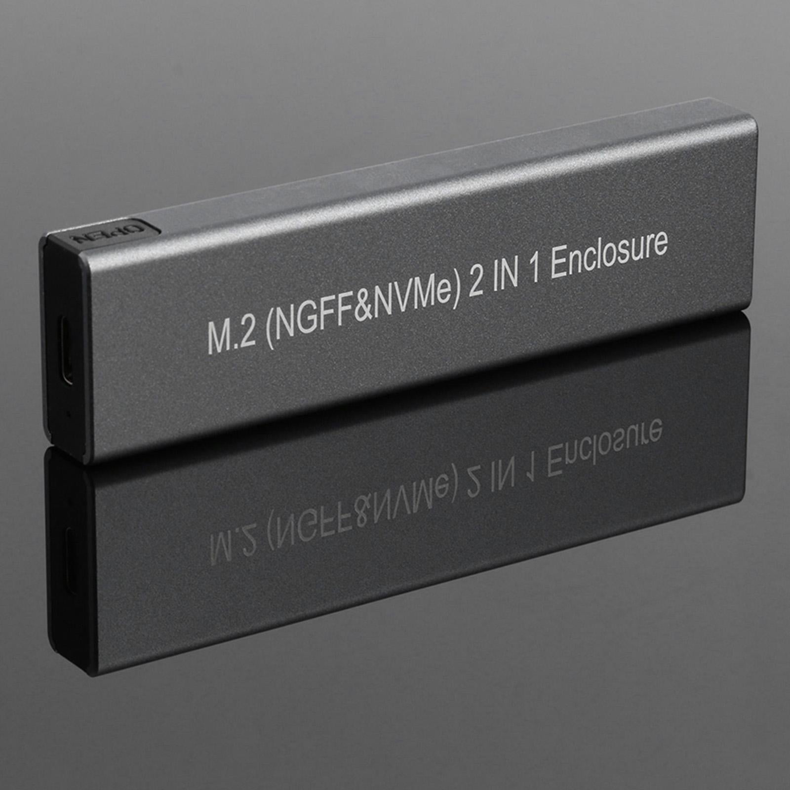 M.2 NVME to USB 3.1 Enclosure Adapter for 2230/42/60/80 NVMe SSD 2TB 10Gbps