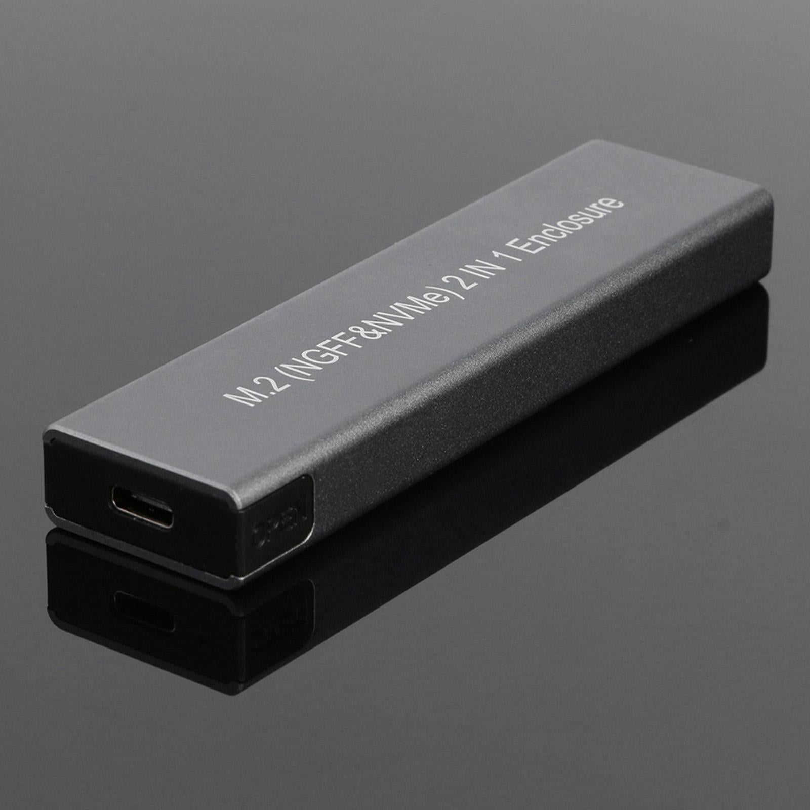 M.2 NVME to USB 3.1 Enclosure Adapter for 2230/42/60/80 NVMe SSD 2TB 10Gbps