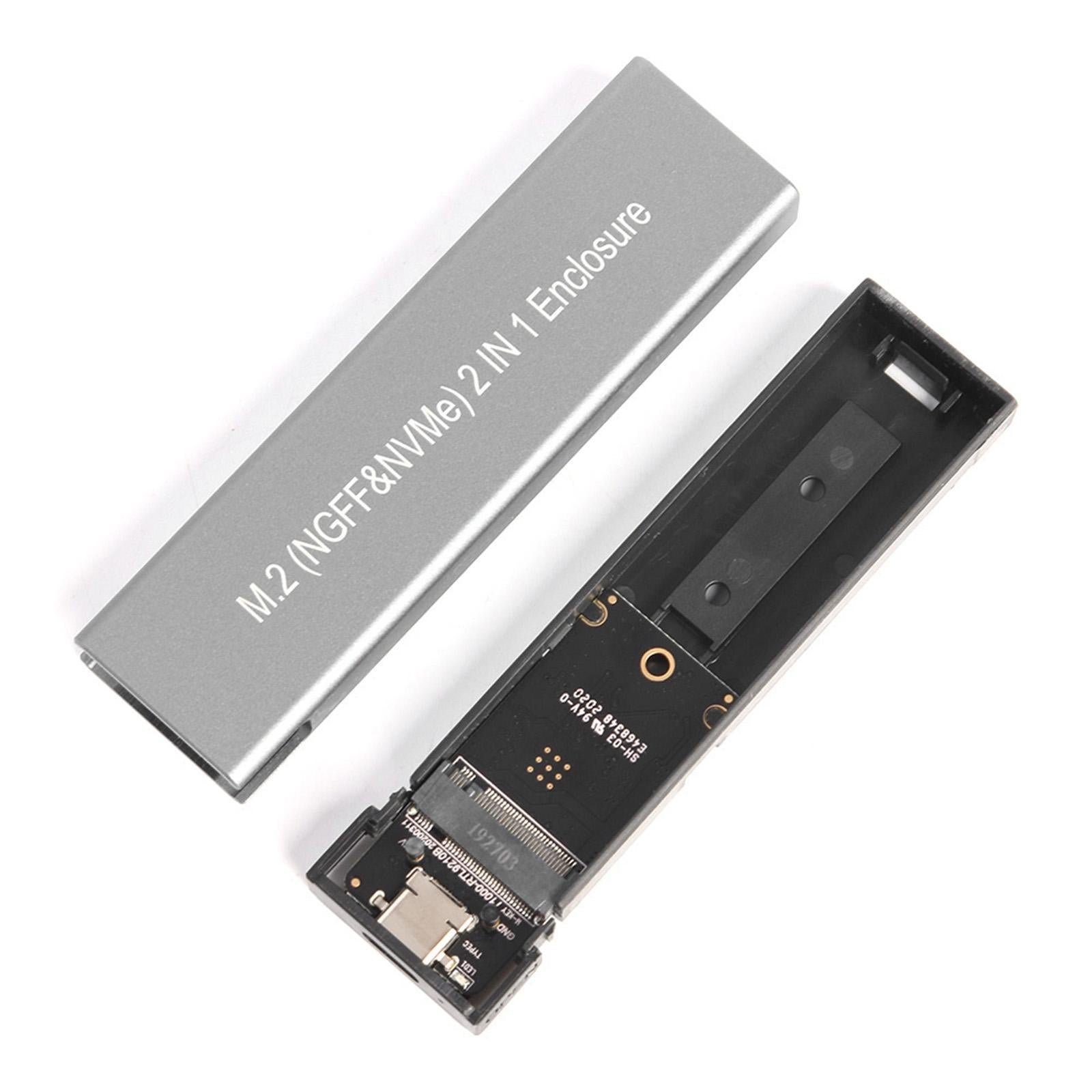 M.2 NVME to USB 3.1 Enclosure Adapter for 2230/42/60/80 NVMe SSD 2TB 10Gbps