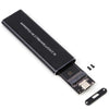 M.2 NVME SSD SATA Enclosure Adapter USB C Case Dual Protocol Black