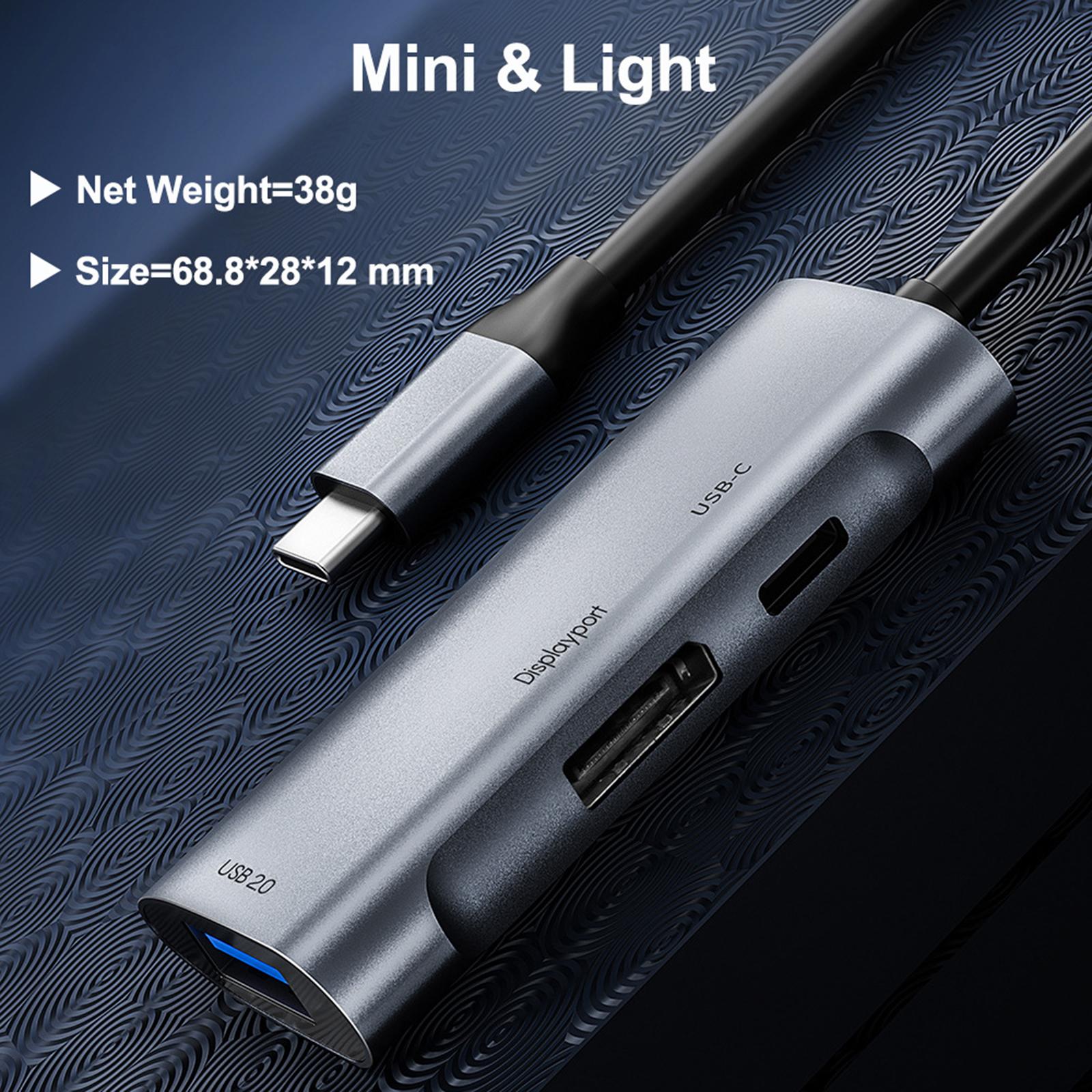 USB C to Display Multiport 3 in 1 Adapter for MacBook Pro Tablet Projector