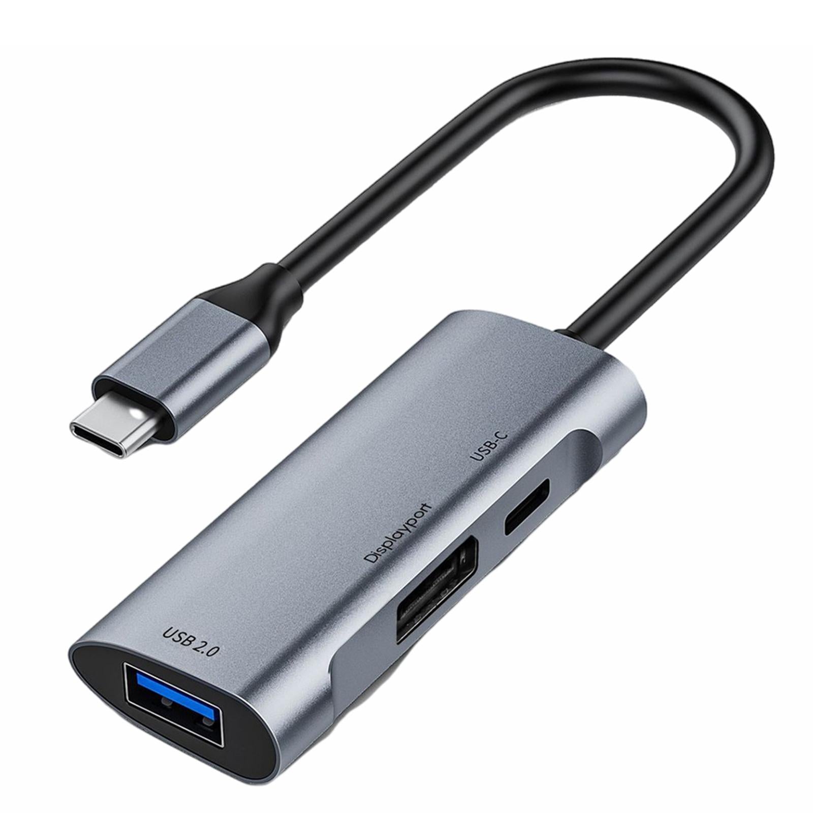 USB C to Display Multiport 3 in 1 Adapter for MacBook Pro Tablet Projector