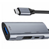 USB C to Display Multiport 3 in 1 Adapter for MacBook Pro Tablet Projector