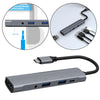 USB C Hub 5 in 1 USB 3.0 Port 3.5mm Audio Port 60W PD Charger for HP/XPS/PC