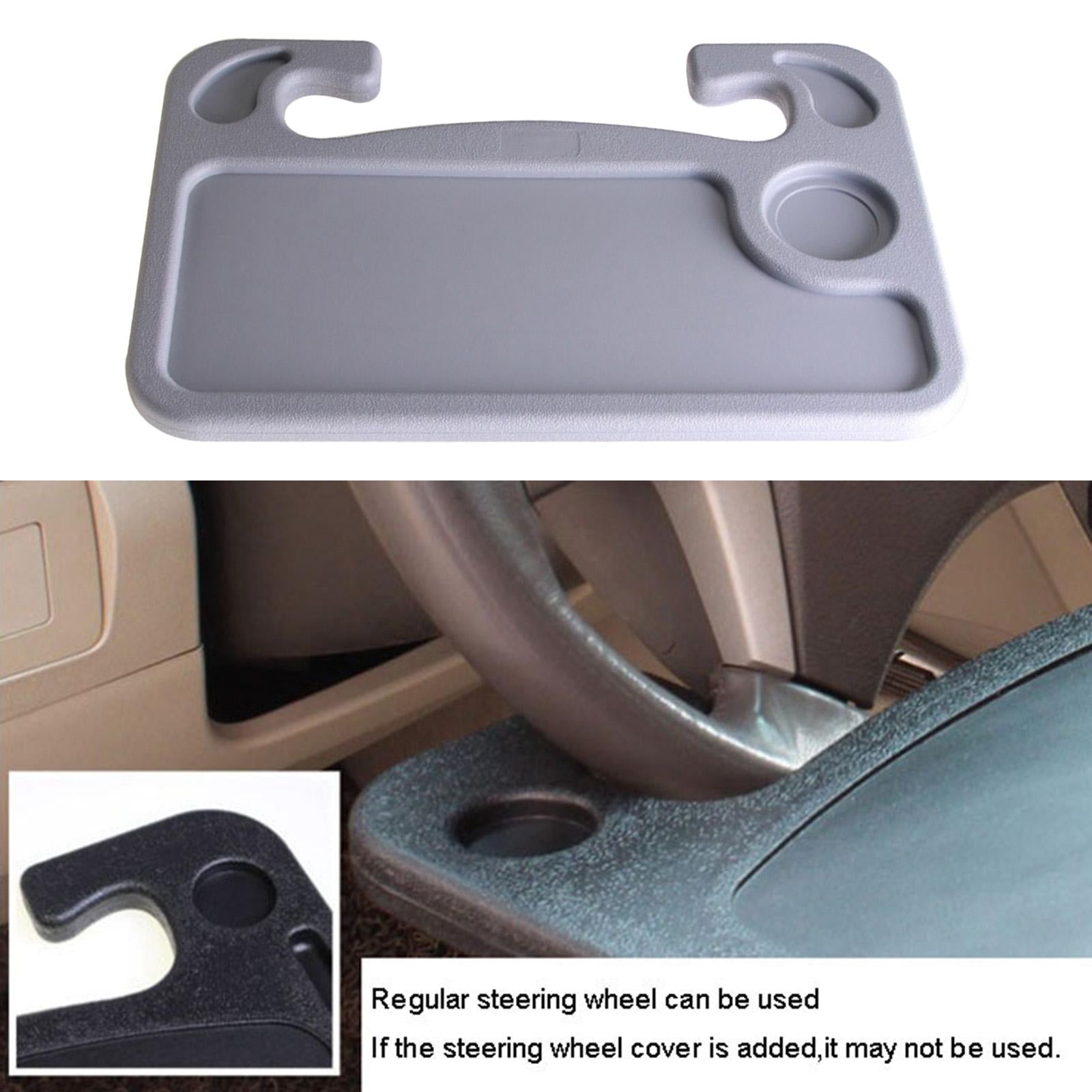 Car Steering Wheel Tray Table for Constant Travelers Notebook Laptop Tablet Gray