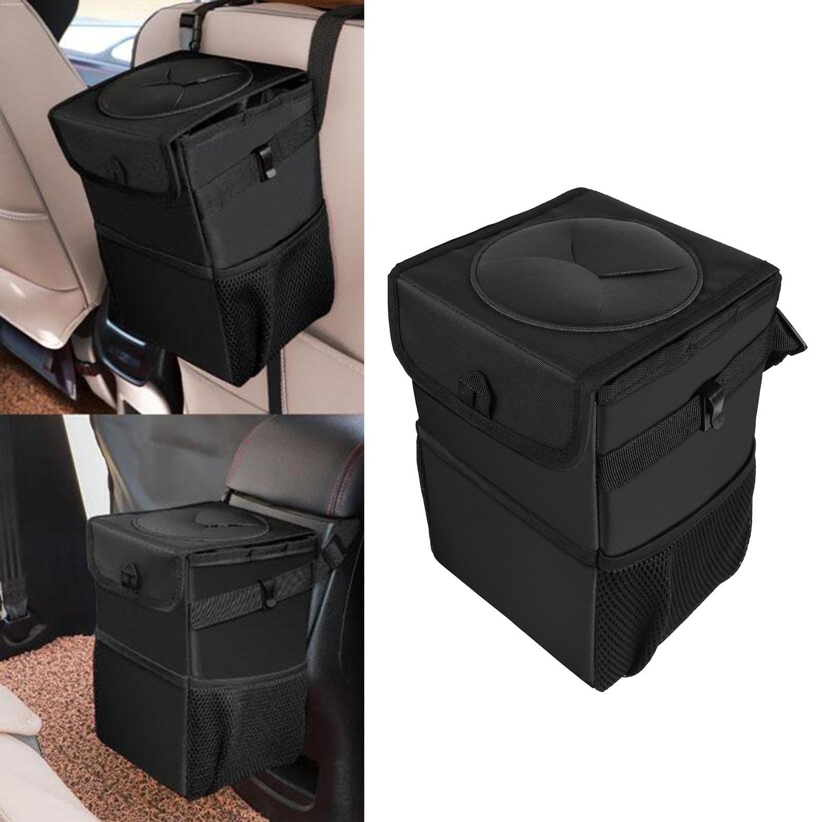 Folding Hanging Car Seat Trash Garbage Can Bin Dustbin Waterproof