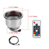 LED Light Stainless Steel Drink Cup Holder with Remote for Marine Boat Car