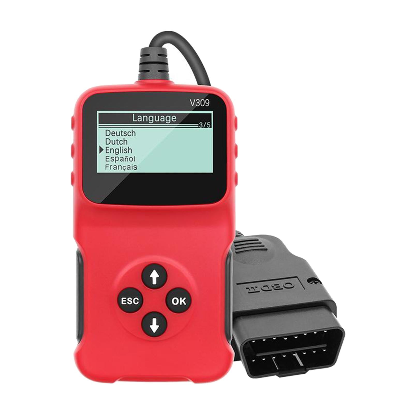 V309 Vehicle Diagnostic Interface Scanner Fault Code Reader Scan Reset Tool