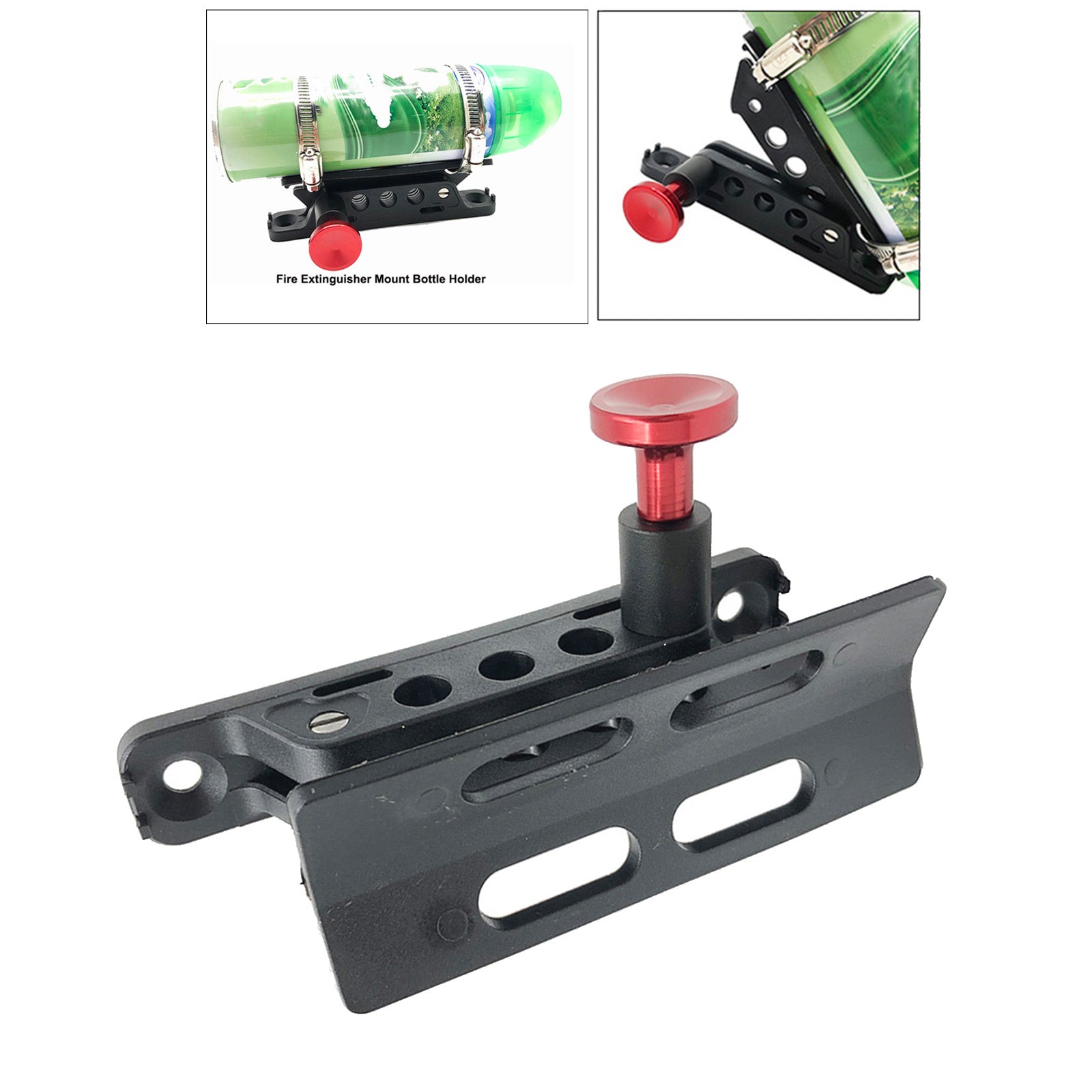 Car Fire Extinguisher Mount Bottle Holder For Jeep Wrangler JKU JL TJ Red