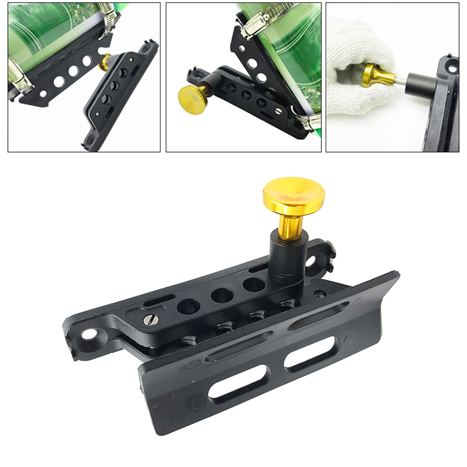 Car Fire Extinguisher Mount Bottle Holder For Jeep Wrangler JKU JL TJ Yellow