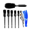 10pcs Multi-Purpose Automotive Detailing Brush Kit Tires Wheel Clean Brush