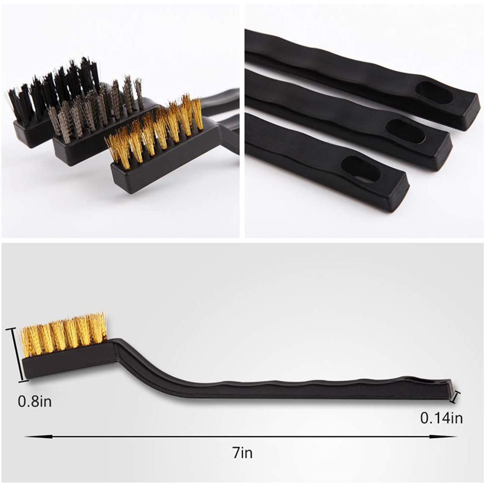 10pcs Multi-Purpose Automotive Detailing Brush Kit Tires Wheel Clean Brush