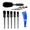 10pcs Multi-Purpose Automotive Detailing Brush Kit Tires Wheel Clean Brush