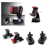 Suction Cup Universal Car Phone Holder Silicone for Auto Air Vent Smartphone suction cup black red