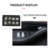 Window Switch Sticker for Tesla Model 3 Y 2021 Professional Silver