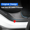 2Pcs Car PU Leather Rear Door Sill Protector Sticker Fit for Tesla Model Y