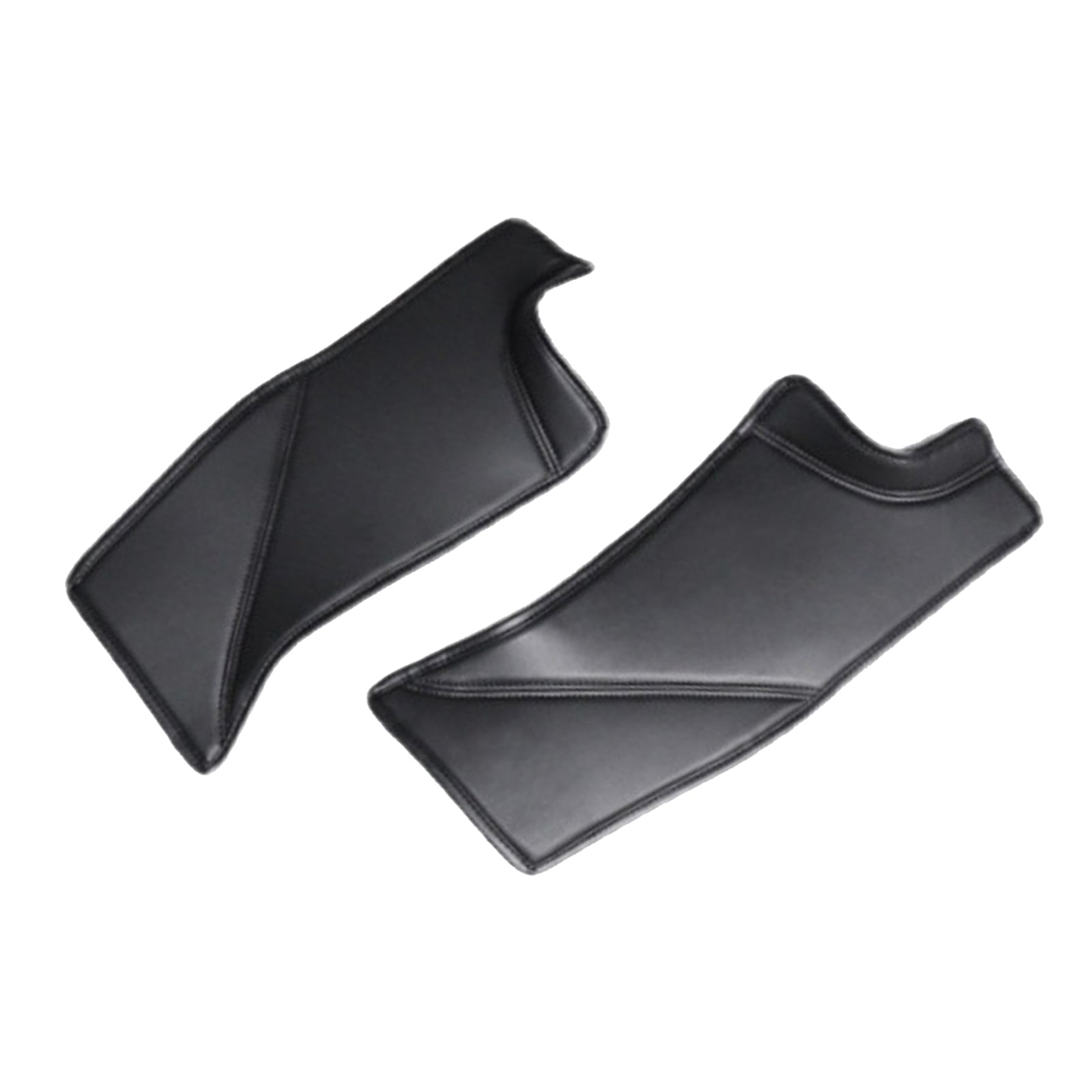 2Pcs Car PU Leather Rear Door Sill Protector Sticker Fit for Tesla Model Y