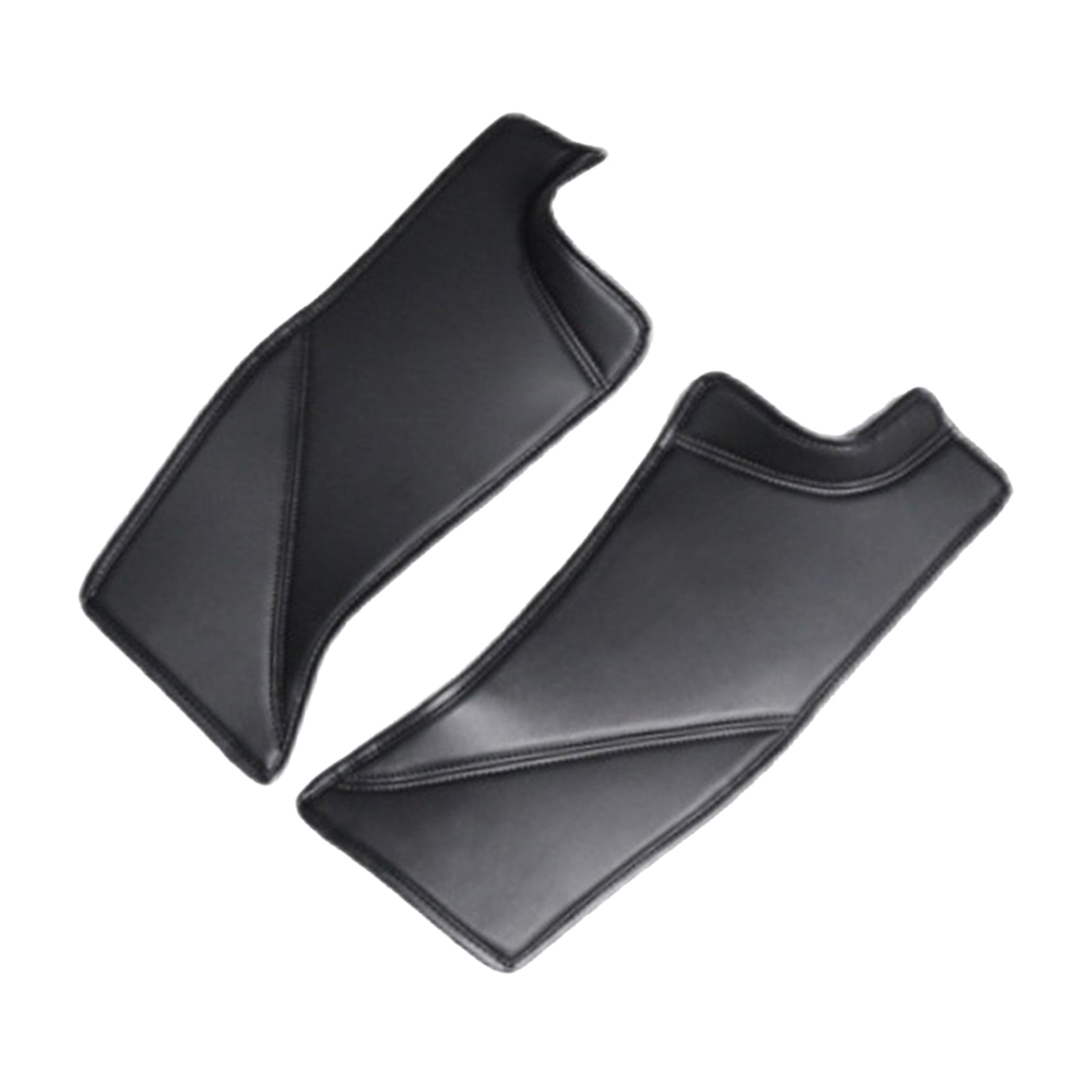 2Pcs Car PU Leather Rear Door Sill Protector Sticker Fit for Tesla Model Y