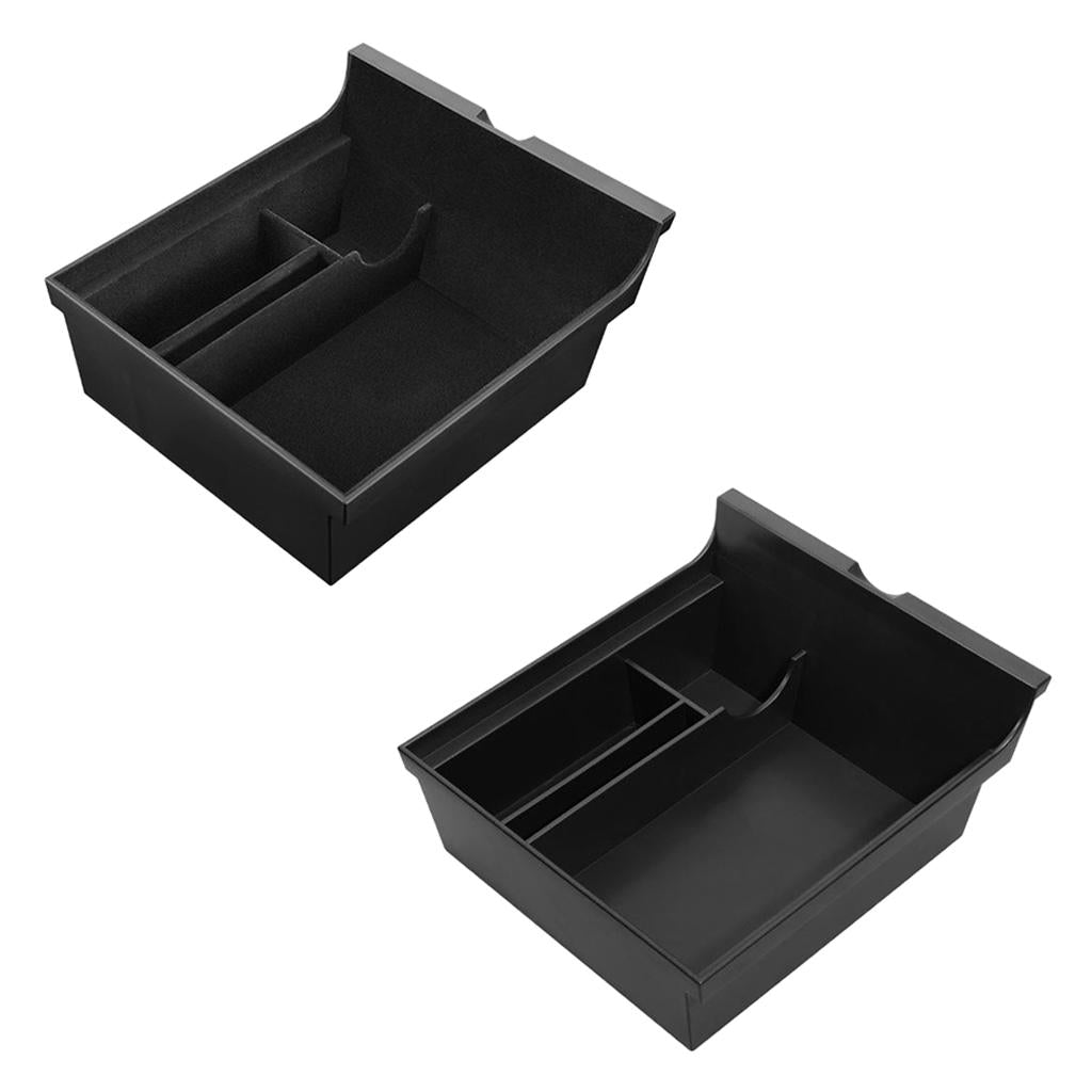 Car Center Console Organizer Tray Box Holder for Tesla Model 3 Y Flocking