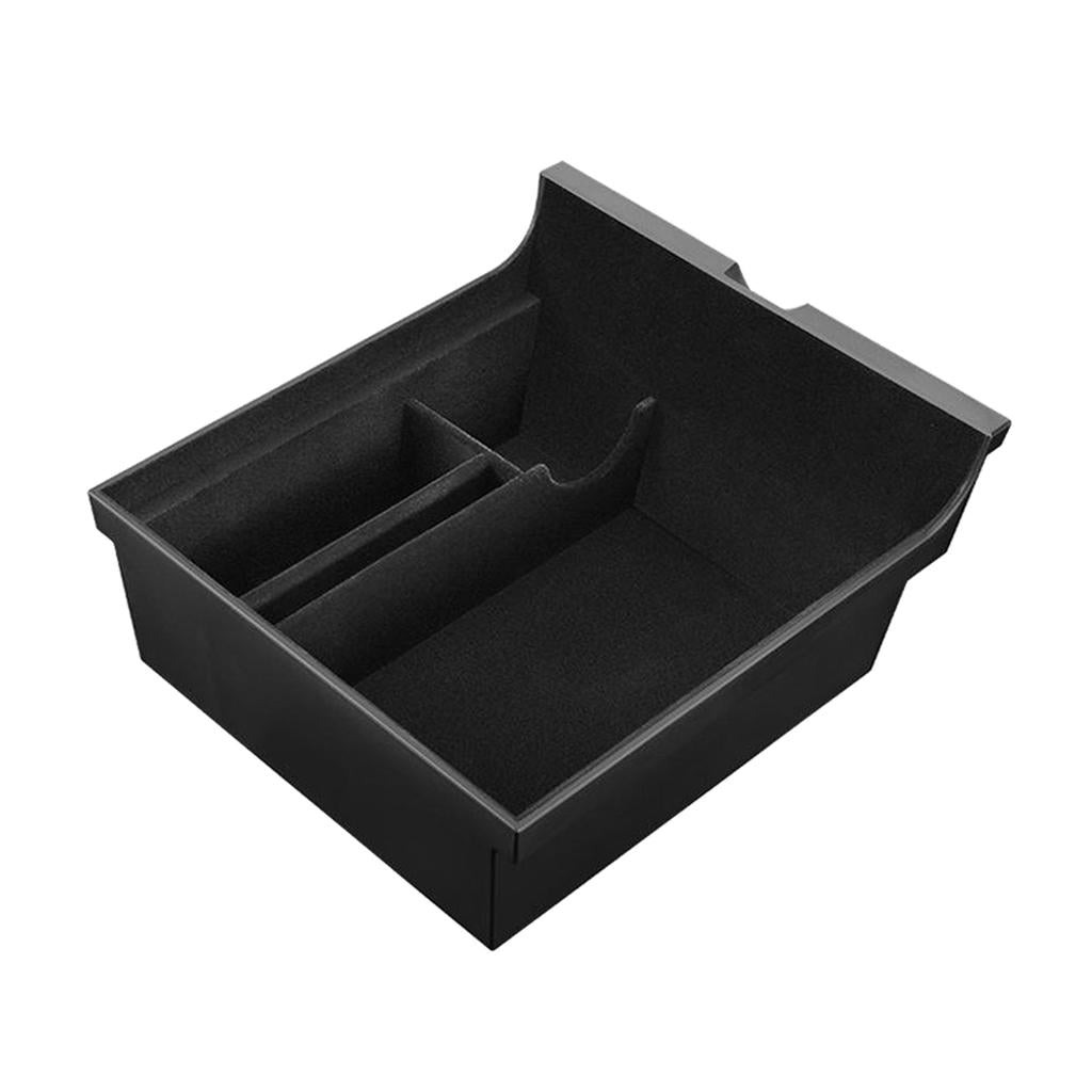 Car Center Console Organizer Tray Box Holder for Tesla Model 3 Y Flocking