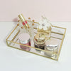 Retro Glass Mirror Decorative Storage Tray for Makeup Display Bracelet Table