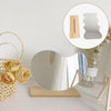 Makeup Mirror Irregular Frameless Cosmetic Mirror Home Decor 24x13.5cm Wave