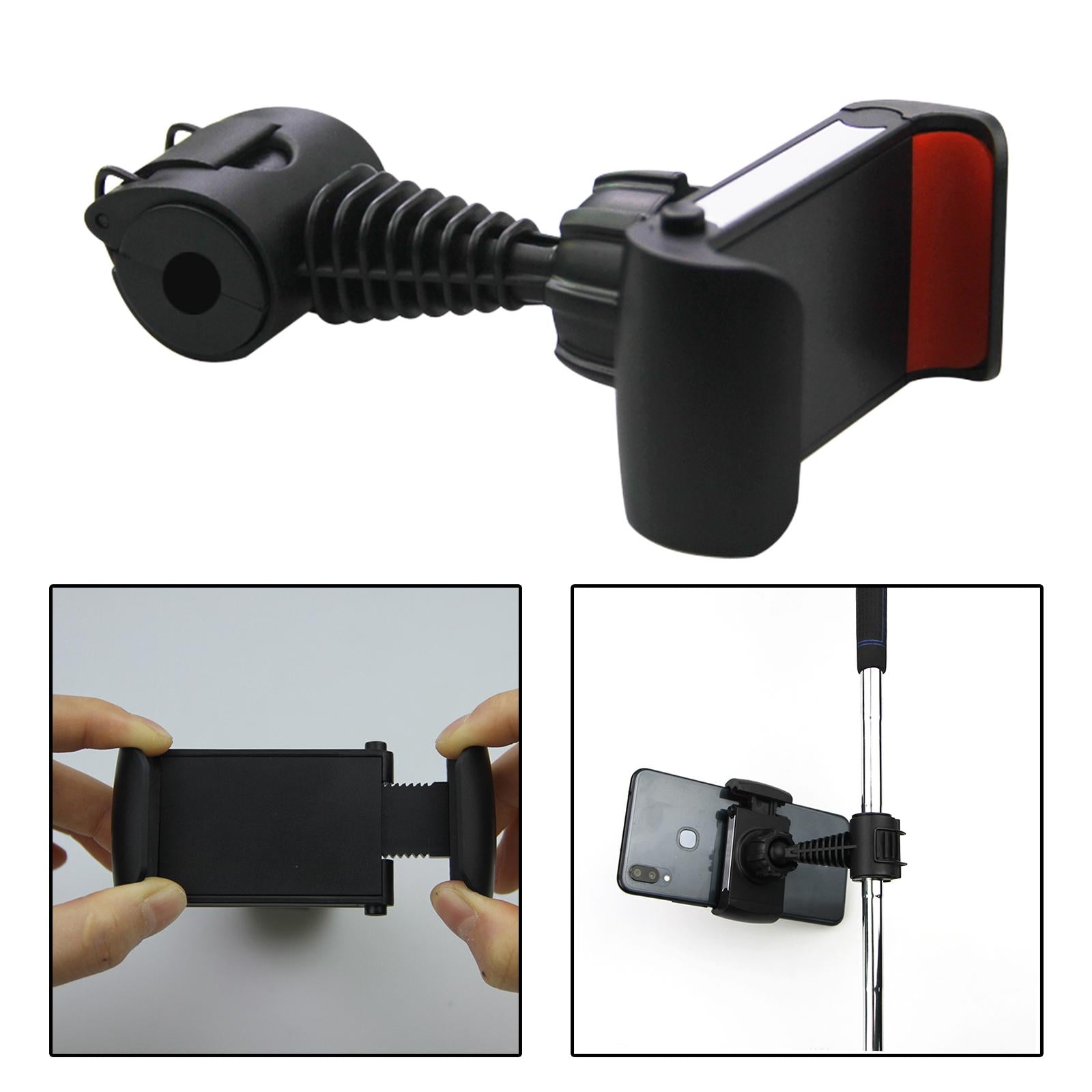 Extendable Golf Phone Holder Golf Analyzer Selfie Putting Training Aid Red