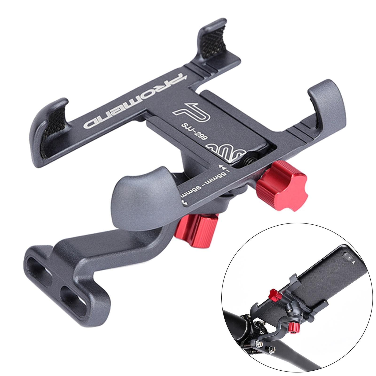 Bicycle Phone Mount Holder Motorcycle Bike Handlebar Clip Titanium Handlebar