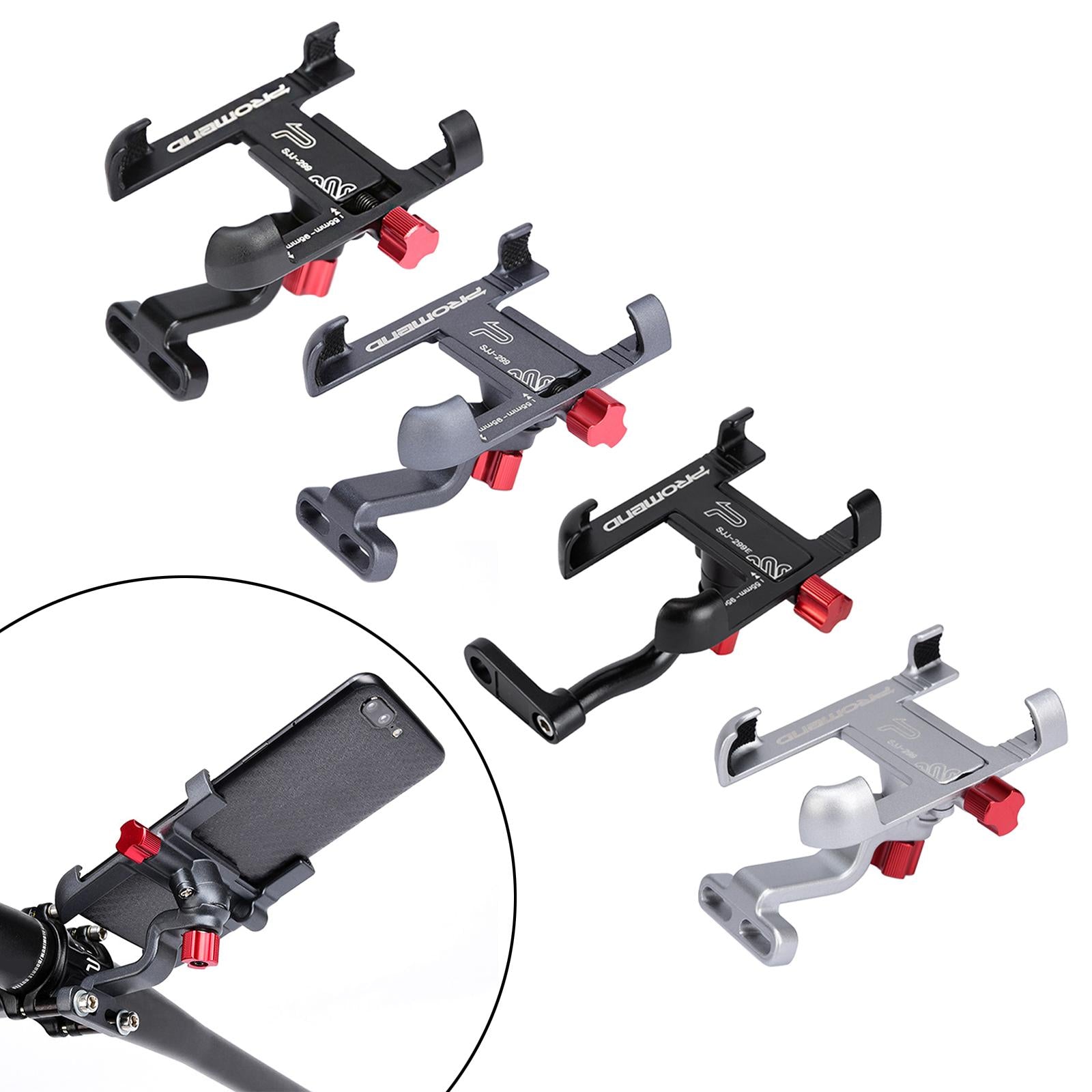 Bicycle Phone Mount Holder Motorcycle Bike Handlebar Clip Black Handlebar