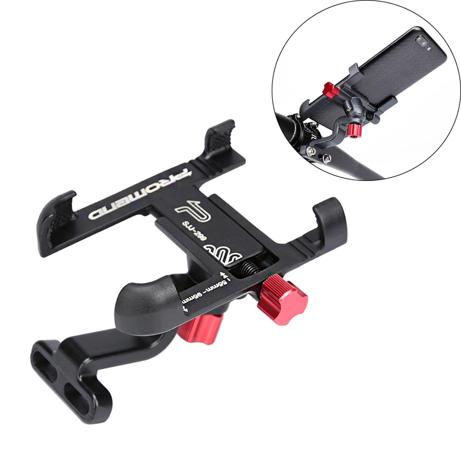 Bicycle Phone Mount Holder Motorcycle Bike Handlebar Clip Black Handlebar