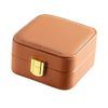 Portable Earring Ring Jewelry Display Storage Box Travel Organizer PULeather