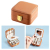 Portable Earring Ring Jewelry Display Storage Box Travel Organizer PULeather