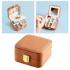 Portable Earring Ring Jewelry Display Storage Box Travel Organizer PULeather