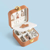 Portable Earring Ring Jewelry Display Storage Box Travel Organizer PULeather