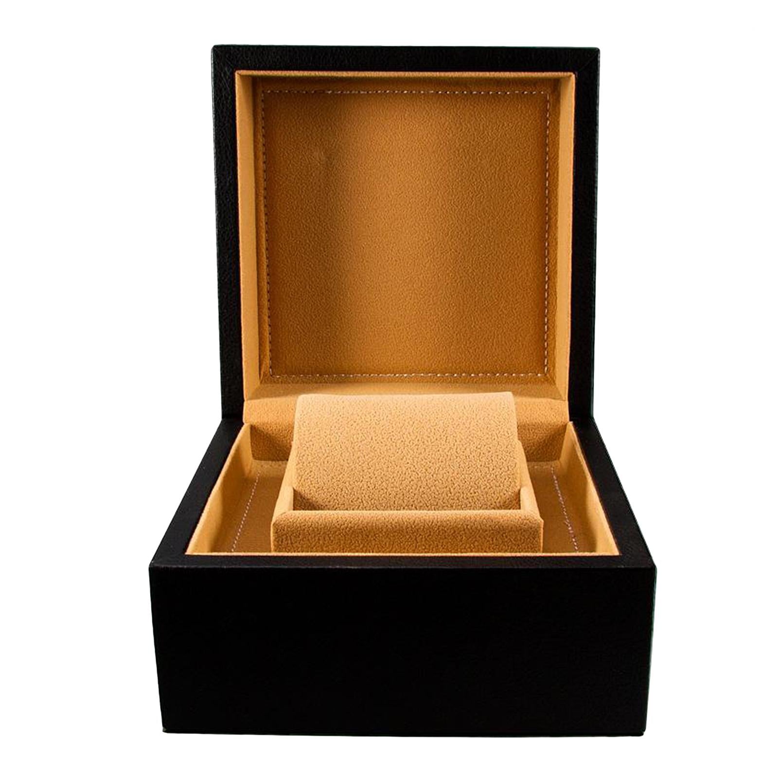 Luxury Single Single PU Leather Watch Box Organizer Jewelry Display Case