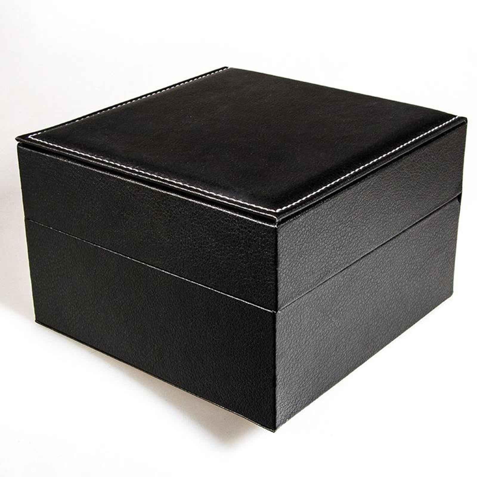 Luxury Single Single PU Leather Watch Box Organizer Jewelry Display Case