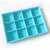 Stackable Velvet Jewelry Display Trays  12 Grid