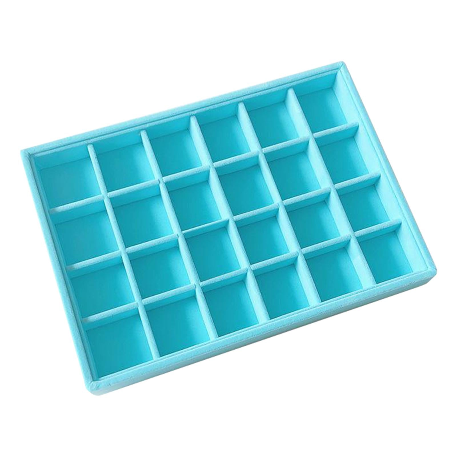 Stackable Velvet Jewelry Display Trays  24 Grid