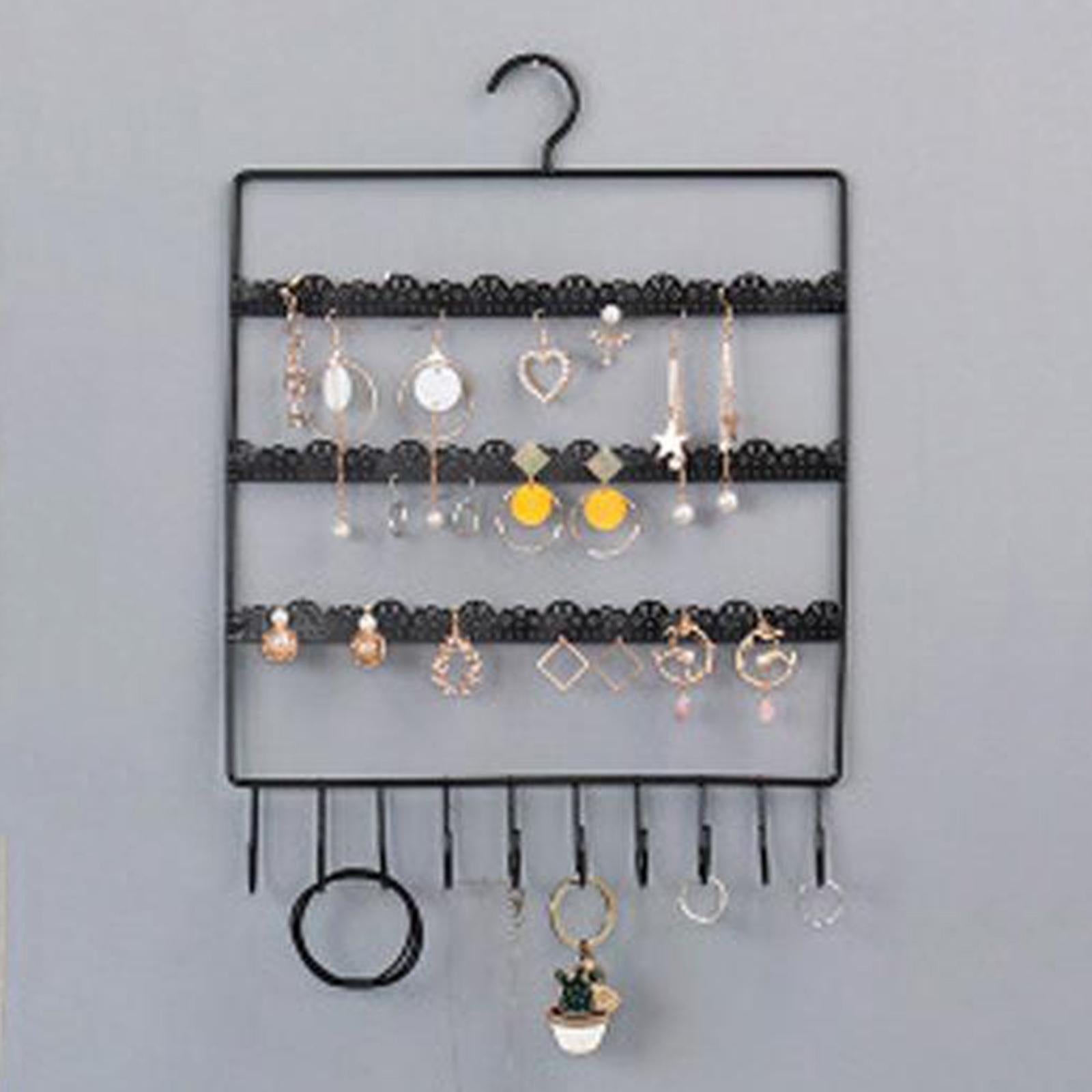 Metal Jewelry Holder Jewelry Stand Rack for Earrings Necklaces Bracelet L