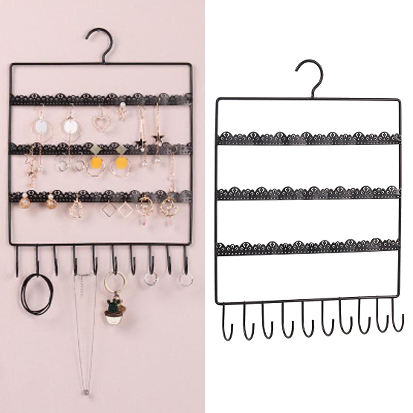 Metal Jewelry Holder Jewelry Stand Rack for Earrings Necklaces Bracelet L