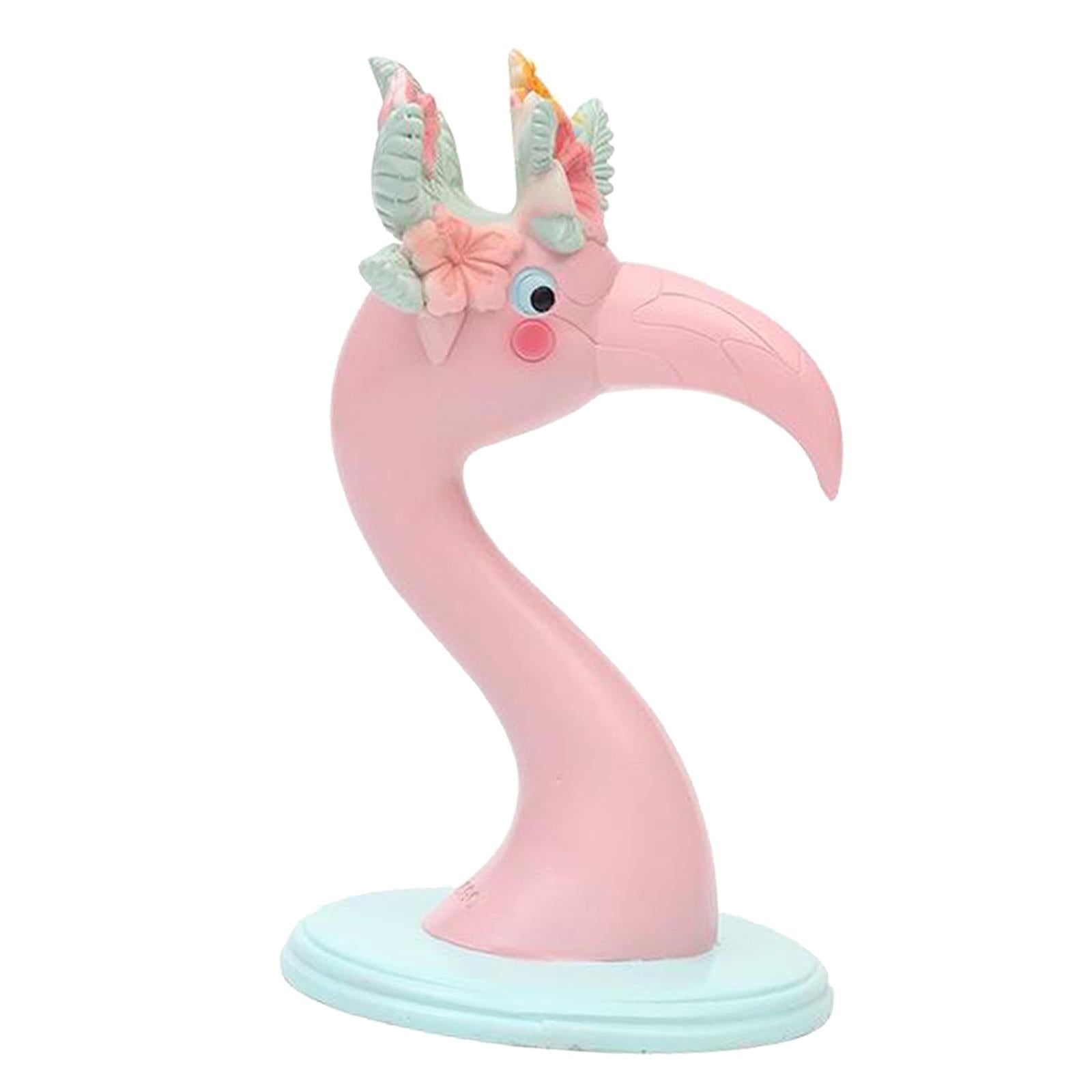 Decorative Flamingo Shaped Eyeglasse Spectacle Holder Stand Protector Resin