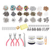 1171pcs/set Jewelry Making Supplies Jewelry Pliers with Storage Organizer