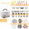 1171pcs/set Jewelry Making Supplies Jewelry Pliers with Storage Organizer