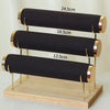 Vintage Velvet Bracelet Display Rack for Trinket Bangle Home Organizer Tower black