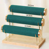 Vintage Velvet Bracelet Display Rack for Trinket Bangle Home Organizer Tower green