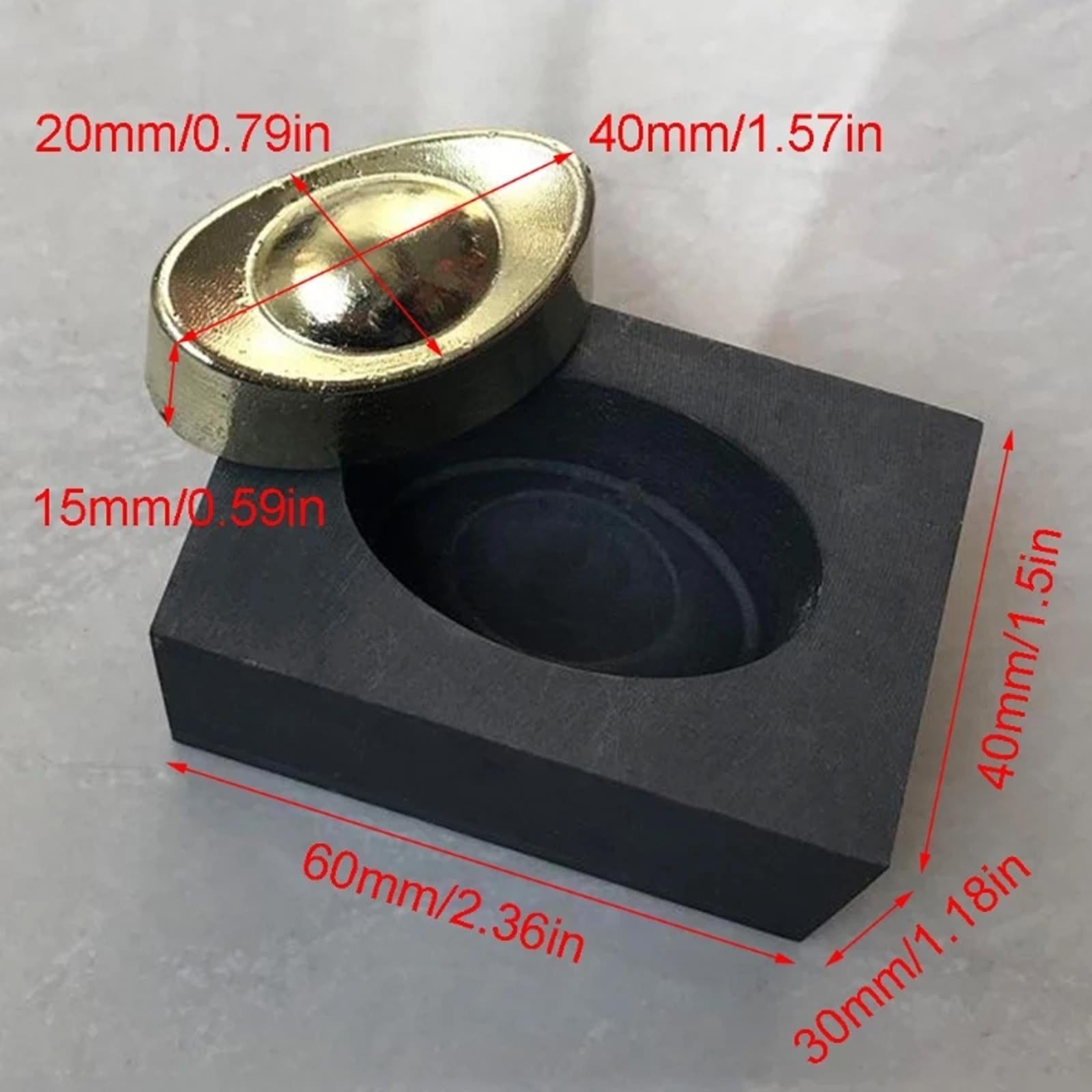 Graphite Ingot Mold Gold Silver Melting Casting Mould Tool Shape 03