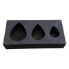 Graphite Ingot Mold Crucible for Melting Scrap Copper Jewelry  3 Droplets