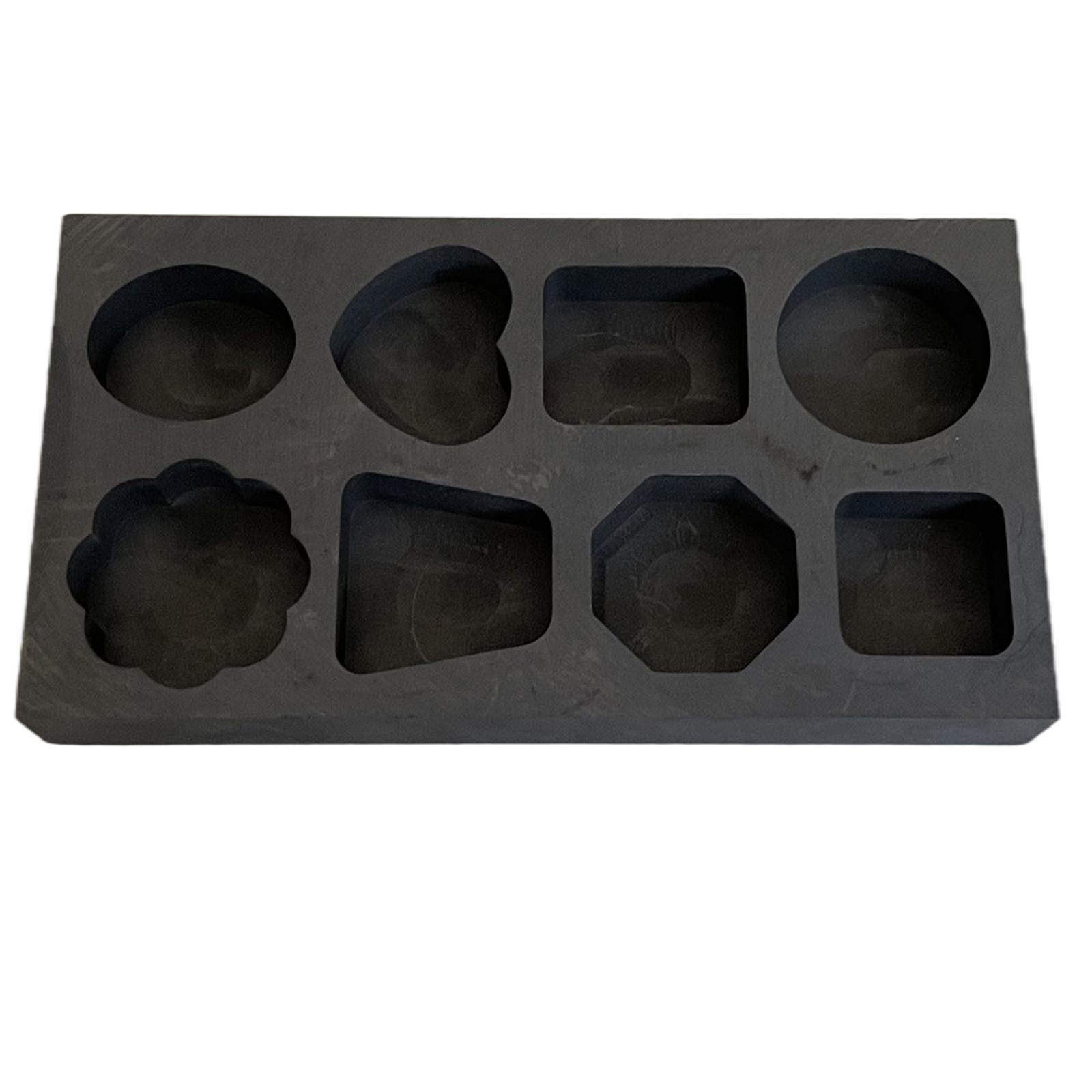 Graphite Ingot Mold Crucible for Melting Scrap Copper Jewelry  8 Holes