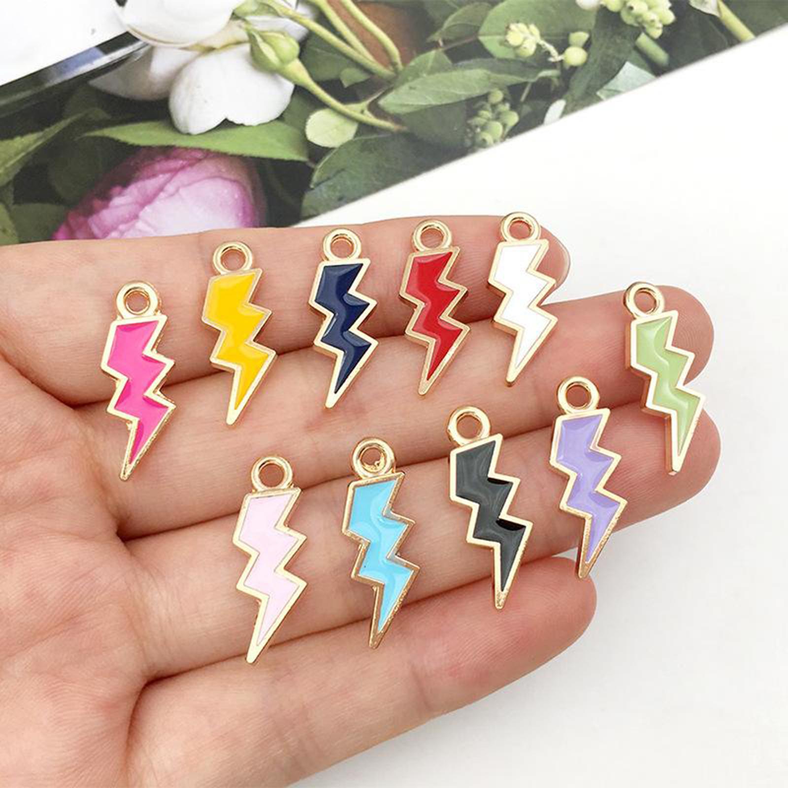 90Pc Cute Enamel Charms Pendants for DIY Jewelry Necklace Bracelets Earrings