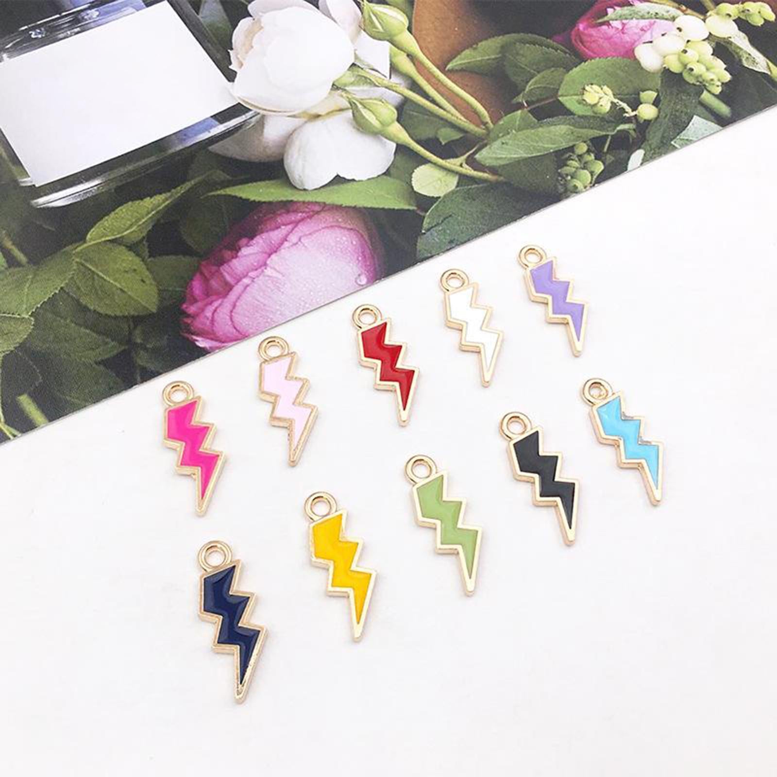 90Pc Cute Enamel Charms Pendants for DIY Jewelry Necklace Bracelets Earrings